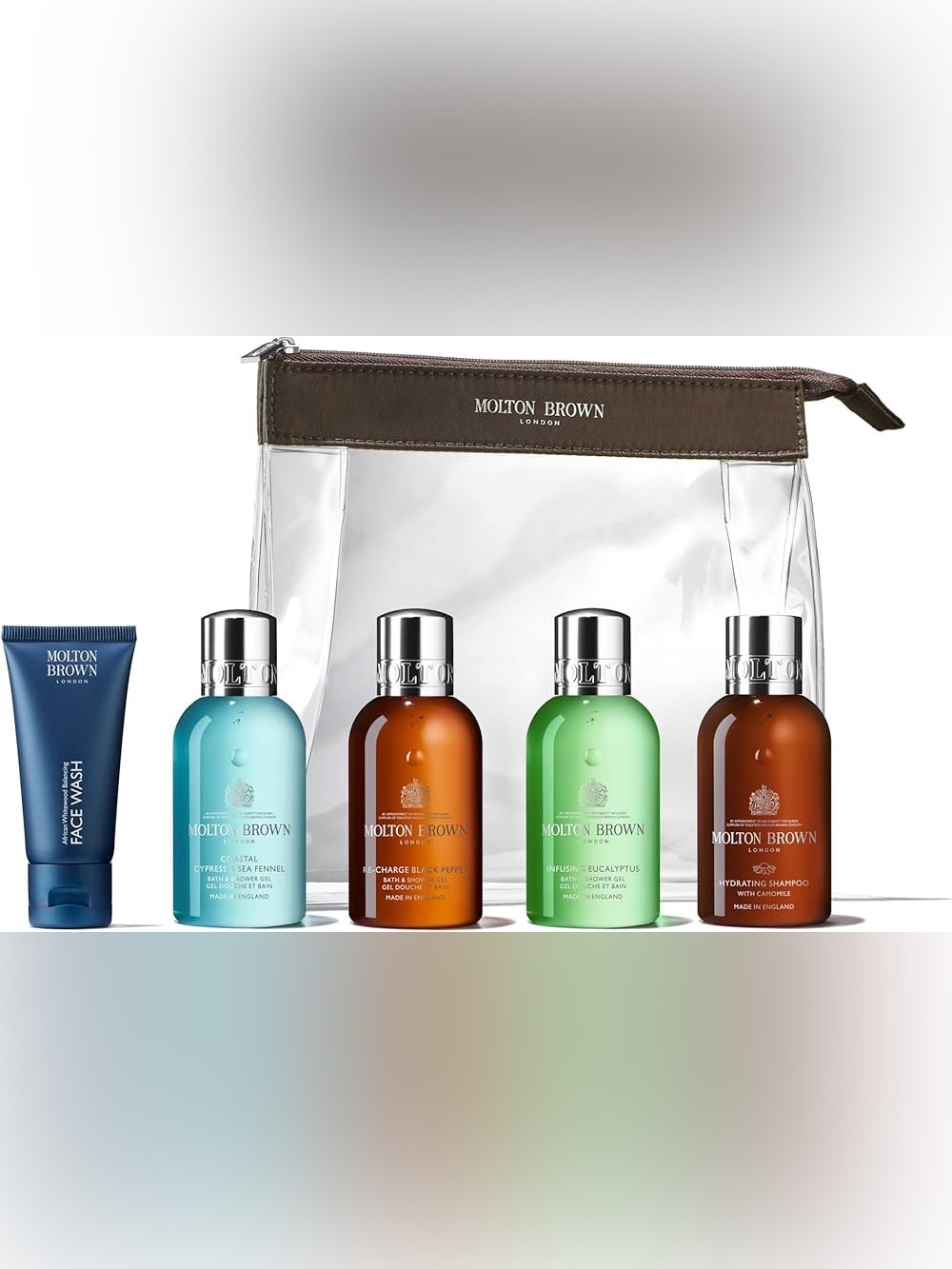 Molton Brown Travel Grooming Set - Blue, Teal, Green, Brown, Clear